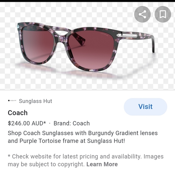 Eyeglass COACH for frame with - Picture 11 of 17